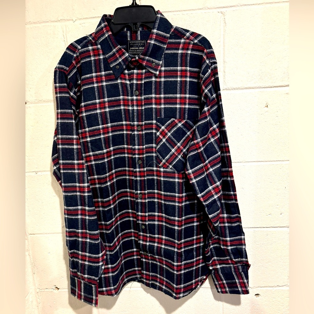 Men’s Jackson Hole black red olaid flannell shirt
